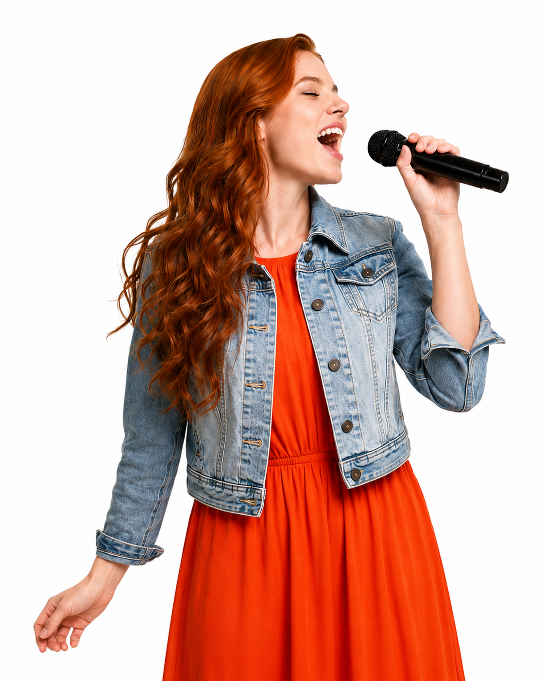 Intensivo Vive a Viva Voz en VOZÉTICA Zaragoza: alumna cantando con micrófono en clase